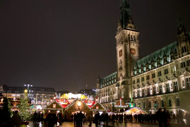 Kerstmarkt van Hamburg